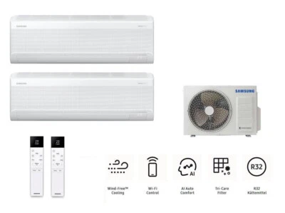 SAMSUNG WindFree Avant S2 Multi 2,5 + 3,5kW Klimaanlage Wi-Fi R32 Aggregat 4,0kW - Bild 1 von 4