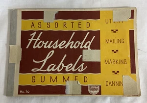 Vintage Eureka Gummed Household Labels canning Preserves Poison mailing Jam - Picture 1 of 11