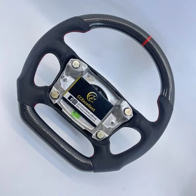 Volante de fibra de carbono para Porsche Carrera Boxster 993 996 1997-2004 Foto 1 de 4