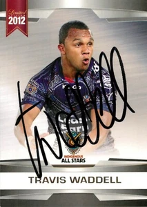 Signed 2012 Canberra Raiders NRL All Stars Limited Edition Card - Travis Waddell - Picture 1 of 3