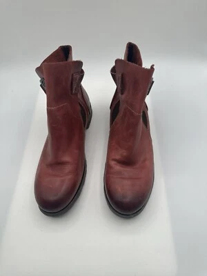 Botines de cuero cereza FLY London para mujer talla 39/8 Foto 1 de 4