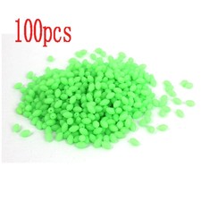 3.4m Useful Plastic Oval Shaped Luminous Beads Fishing Lures Glow In The Dark