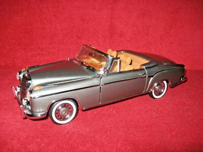SUN STAR 1958 MERCEDES-BENZ 220SE GRAY 1:18 SUN STAR OPENING HOOD DOORS TRUNK - Image 1 of 4