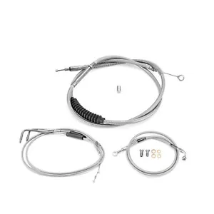 Cable de acelerador de embrague de línea de freno de manillar de 16" 18" para Harley Sportster sin ABS - Imagen 1 de 7