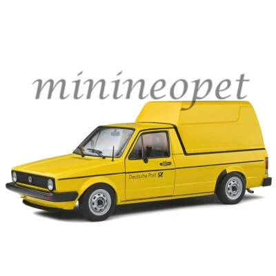 SOLIDO 1992 VW VOLKSWAGEN CADDY MK.1 DEUTSCHE GERMAN POST 1/18 YELLOW S1803505 - Image 1 of 4