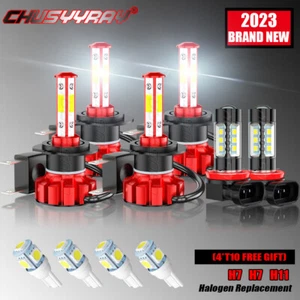 Combo LED Headlight Fog Light 6 Bulbs kit For Mini Cooper 2003-2007 6000K white - Picture 1 of 13