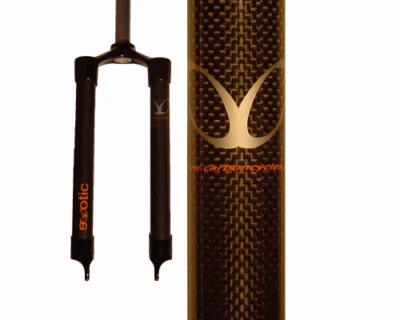 eXotic Carbon Rigid Bike Fork for 24 Inch Wheel, Sleek Disc Brake Specific 24in - Image 1 of 4