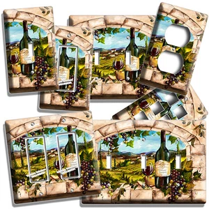 TUSCAN KITCHEN VINEYARD WINE GRAPE LIGHT SWITCH OUTLET WALL PLATE HOME ART DECOR - Picture 1 of 32