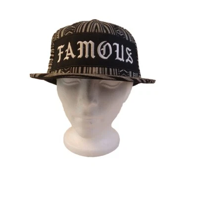 Famous Stars and Straps Black Baja Mens Snapback Cap Hat (5N) - Image 1 of 4