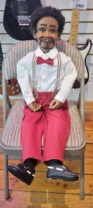 NEW " AFRO AMERICAN " VENTRILOQUIST FIGURE 34 INCHES MULTI - FUNCTIONAL - Picture 1 of 11