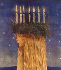 Saint Lucy's Day : John Bauer : 1913 : Art Print Suitable For Framing