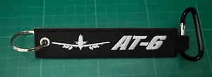 AT-6 Textron Aviation Defense Keyring embroidered double sided - Picture 1 of 2