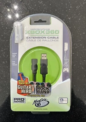 Mad Catz Pro Series Extension Cable for Xbox 360 Orig 9ft - Brand New Sealed - Image 1 of 2
