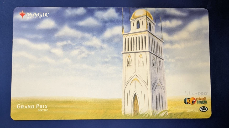 GP Seattle Urza's Tower Magic The Gathering MTG Playmat TCG CCG Mat - Image 1 of 1