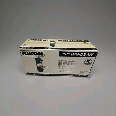 Rikon Model #10-305 - Corded 10" Bandsaw 1/3HP With Fence NIB - Image 1 of 4