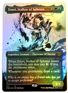 Magic The Gathering Ezuri, Stalker of Spheres *LÁMINA DE EXHIBICIÓN* Firexia: All Will Be One 317 Casi Nuevo - Imagen 1 de 6