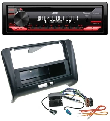 JVC CD DAB USB Bluetooth MP3 Autoradio für Audi TT (2006-2014) - Quadlock - Bild 1 von 4