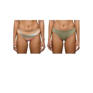 Prana Gemma Reversible Bikini Bottom XL Green Stripe - Picture 1 of 6