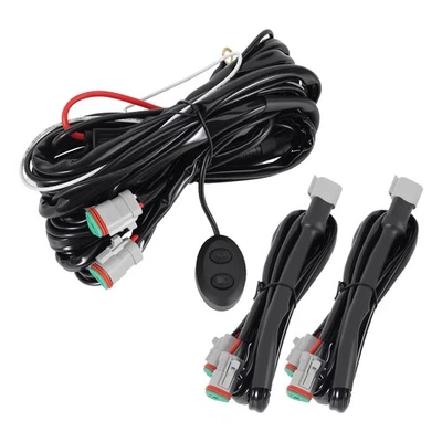 Switch Wiring Kit For maXpeedingrods LED Light Bar 7inch 5" 3.5" 40A Relay Fuse - Image 1 of 4