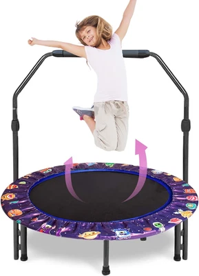 Trampolino per Bambini Ø92 Cm, Tappeto Elastico Bambini Da Esterno E Da Interno, - Immagine 1 di 4