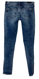 Pantalones de mezclilla BKE negros con hebilla talla 27X32 ajuste ajustado #53 estilo BBW6601 ligeramente angustiados - Imagen 1 de 18