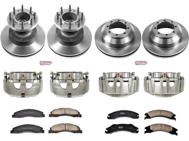 Front and Rear Brake Pad and Rotor Kit For Ford E350 Super Duty MV928RZ - Image 1 of 1