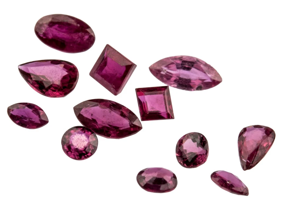 Ruby, Mixed Shapes, Pack Of 12, - Image 1 of 1