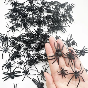 120 Packungen mit 4 Arten Spinnen, Kunststoffspinnen, gefälschte Käfer gefälschte Spinnen, realistische Spinnen - Bild 1 von 12