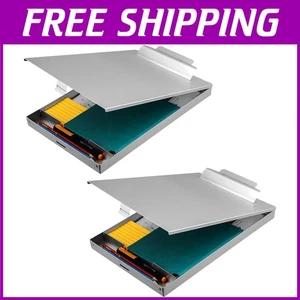 Recycled Aluminum Clipboard Set, 2-Pack, 9.25 x 13.78 Inches - Picture 1 of 8