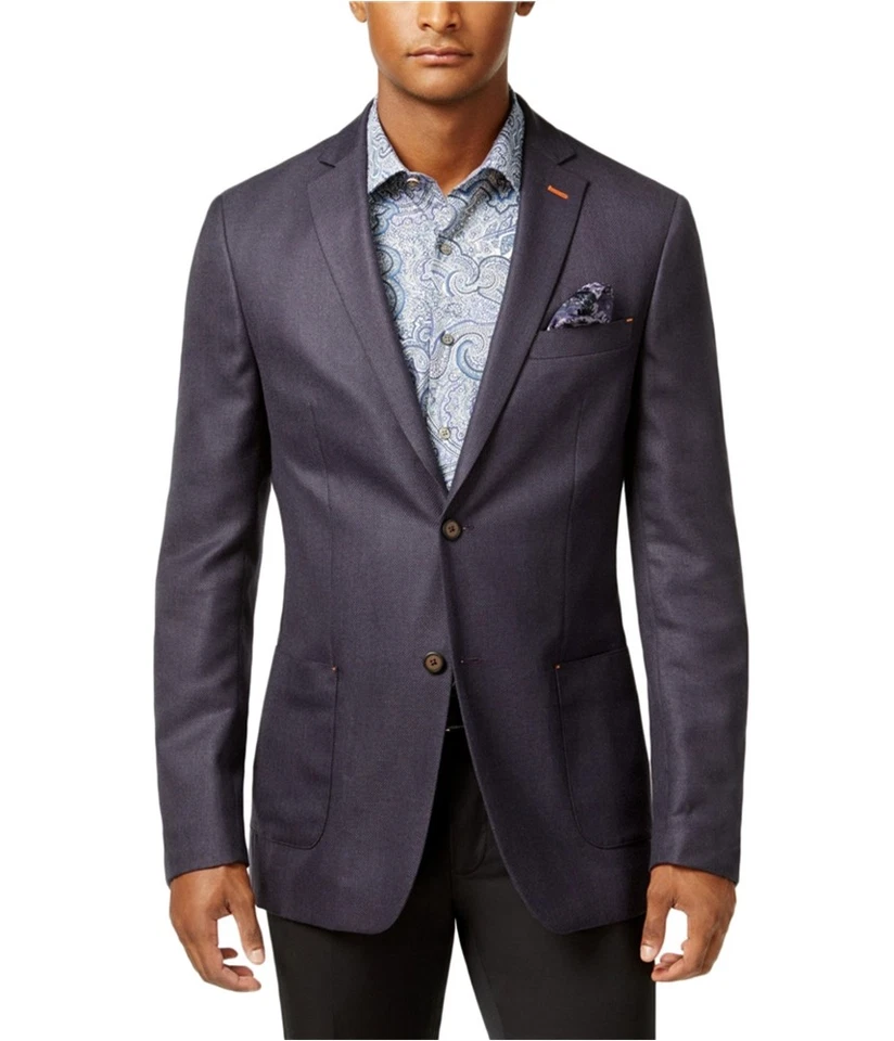Tallia Mens Dotted Two Button Blazer Jacket - Image 1 of 1
