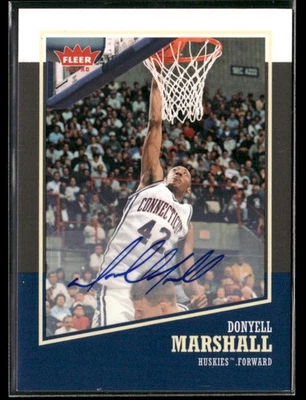 Autógrafo de baloncesto retro Fleer 2013-14 Donyell Marshall Foto 1 de 2