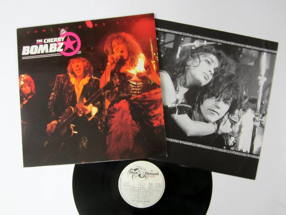 CHERRY BOMBZ Comin Down Slow LP 1987 France HANOI ROCKS Near-MINT vinyl - Image 1 of 2