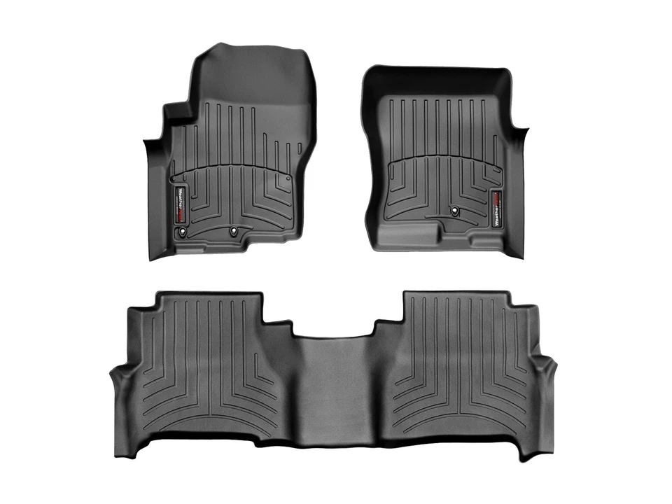 WeatherTech FloorLiner for 2016-2021 Nissan Frontier - 1st & 2nd Row, Black - Image 1 of 4