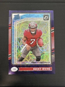 2024 Panini Donruss Optic - Rated Rookie Bucky Irving #216 Purple Scope Prizm - Bild 1 von 2