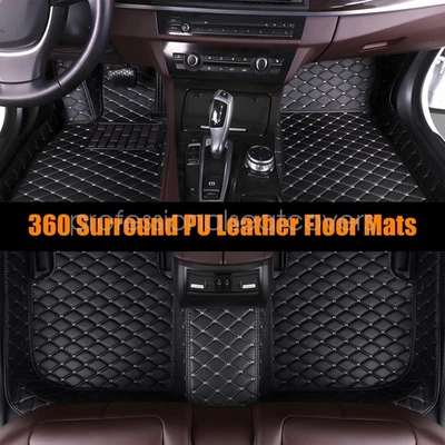2007-2013 For INFINITI G37 Waterproof Leather Carpets Liner Auto Car Floor Mats - Image 1 of 4