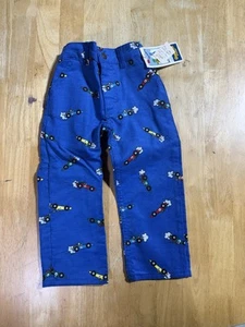 Vintage 70s OshKosh B’Gosh Corduroy Race Car Pants 42 Talon Zipper Size 4T - Picture 1 of 7