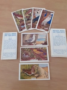 Sunlight Soap Trading Cards - British Birds And Their Nests, Full Set, 1961 - Picture 1 of 1