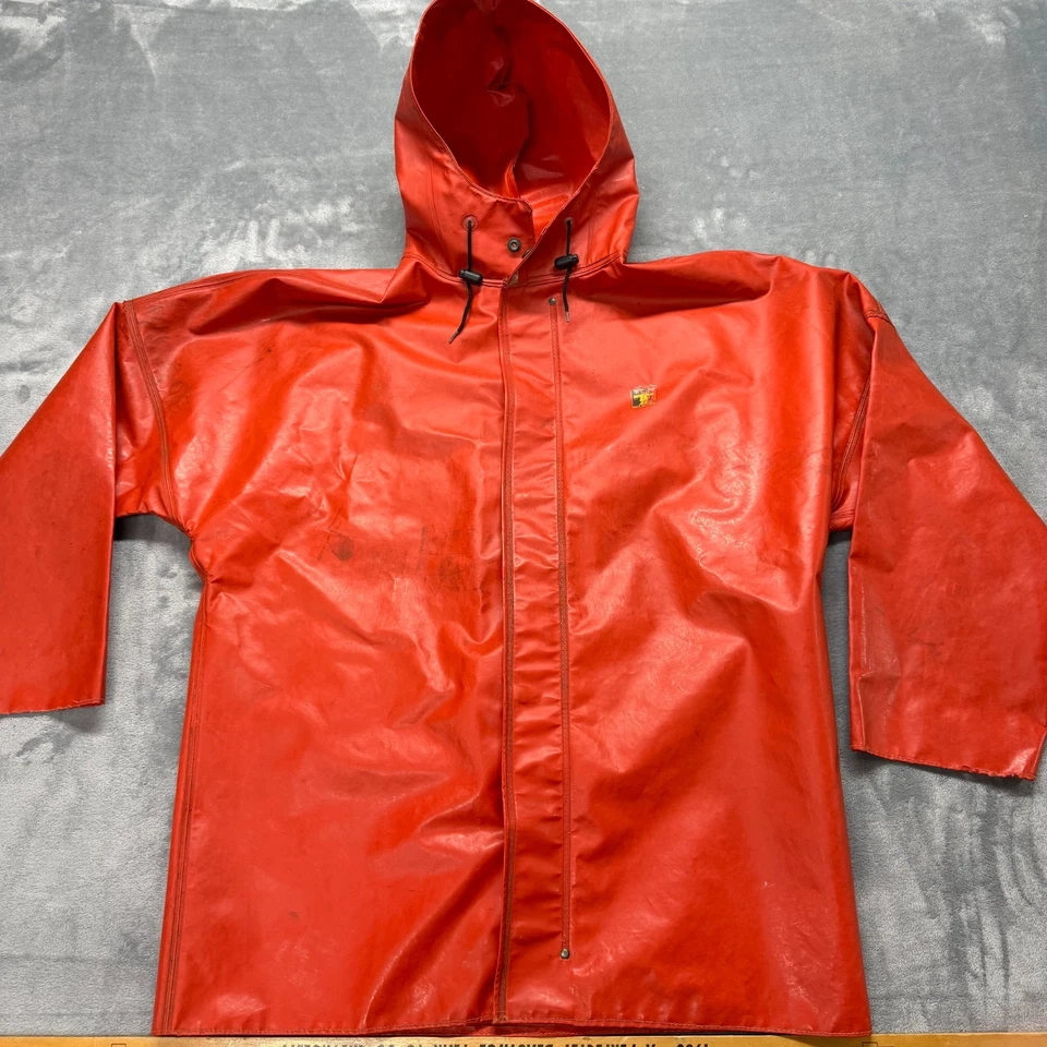Guy Cotton Fishing Rain Jacket Orange L/XL - Image 1 of 4