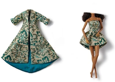 Integrity toys fashion Royalty meteor chic opulence Nyasha brocade dress & coat - Image 1 of 4