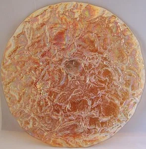 Oceana JGS Decorative Luminescent Glass Display Platter 13" - Picture 1 of 1
