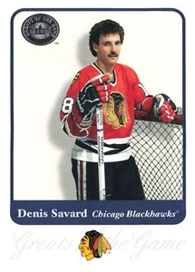 Denis Savard 2001 Fleer Greats of the Game #22 Chicago Blackhawks - Picture 1 of 2