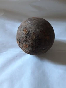 Antique French Couleuvrine Boulet, antique diameter 7.1 centimeters 657gr - Picture 1 of 2