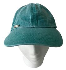 Steve Madden Hat Baseball Cap Adjustable Strap Back Bluish Green Metal Logo