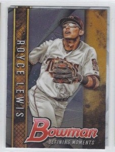 ROYCE LEWIS 2017 Bowman Chrome Draft DEFINING MOMENTS RC #BDM-RL FREE SHIP!