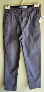 Old Navy Boys 10-12 Slim Taper Stretch Waist Original Chino Pants Gray #21124 - Picture 1 of 5