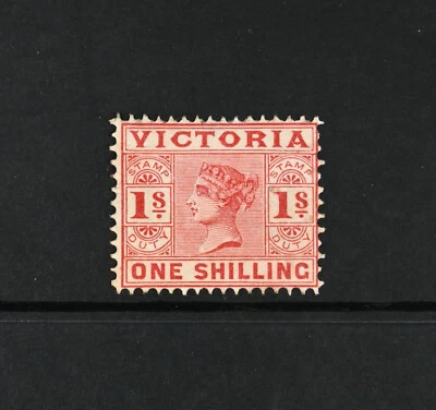 Australia Victoria Scott # 176 F-VF OG LH 1 chelín sello gato $60 Foto 1 de 2