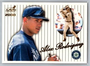 2000 Pacific Aurora Pinstripes #135 Alex Rodriguez Seattle Mariners - Picture 1 of 2