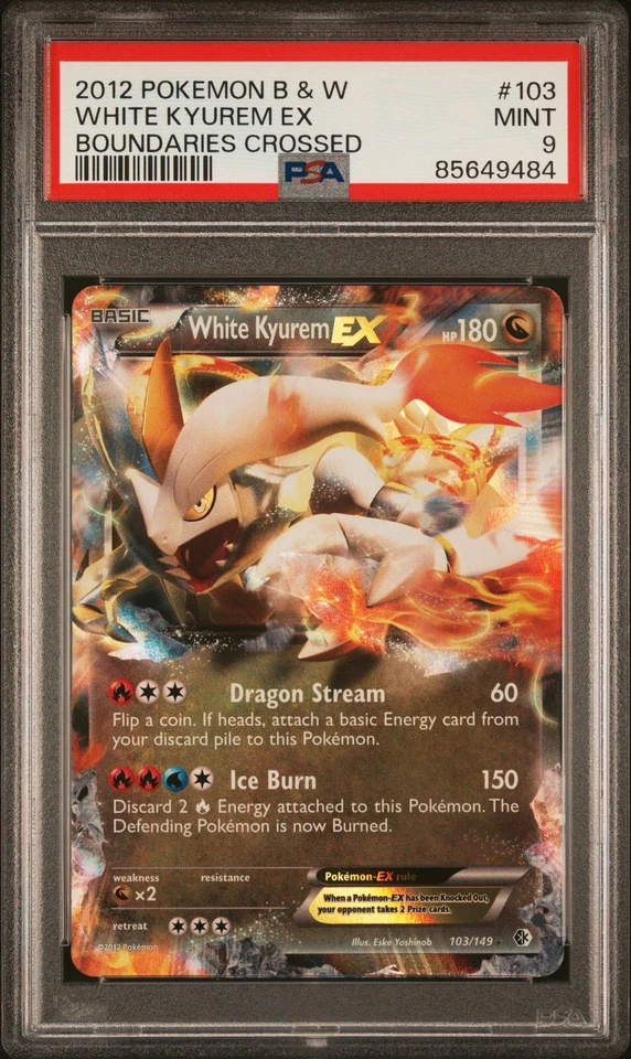Pokemon PSA 9 White Kyurem EX 103/149 Ultra Rare Boundaries Crossed - Image 1 of 1