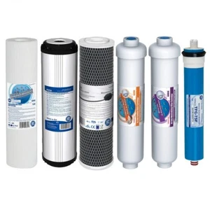 Filtros de agua para ósmosis inversa de 6 etapas con membrana - Imagen 1 de 1