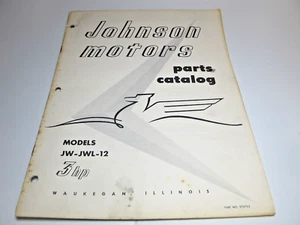 Reproduction OMC Johnson JW-12 JWL-12 3 HP Parts List Catalog REPRINT.. - Picture 1 of 5
